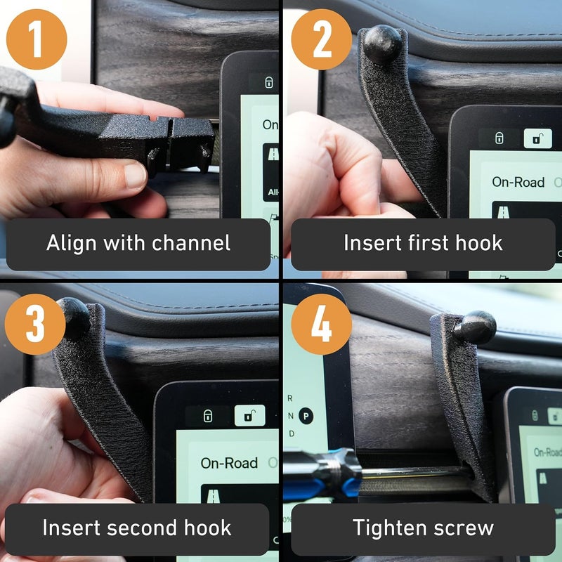 EveryAmp Phone Mount Dash Anchor (Version 2) with 17mm Magnet Mount fits Rivian R1T & R1S 2022-2026 - Mount Cell Phones, Tablets, Microphones, Radar Detectors and More with No Screws or Adhesives - Image 3
